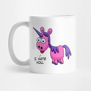 Unicorn Says I Hate You Mug